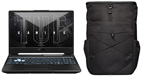 Image of ASUS Tuf Gaming A15,15.6 inch (39.62 Cm) Fhd 144Hz,AMD Ryzen 9 5900Hx,6Gb RTX 3060,Gaming Laptop,Fa506Qm-Hn124W + Vp5700 Tuf 17 inch (43.18 Cm) Backpack (Black),Windows 11 Home