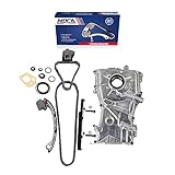 MOCA Timing Chain Oil Pump Kit Compatible with 1998-2001 for NISSAN Altima 2.4L 2389CC L4 DOHC 16 Valve Eng. Code KA24DE