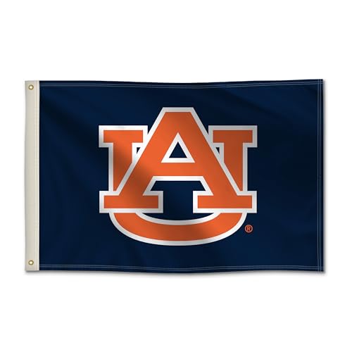 Auburn Tigers College Sports Printed Flag - NCAA Licensed - Nylon - School Banner (Blue) (2 x 3)