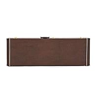 Foam Padded, Plush Lined Interior Deluxe Bass Guitar Case 5-Ply Crossgrain Plywood Gold Plated Lockable Latches Accessory Compartment