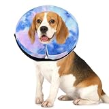 Caslfuca Inflatable Dog Recovery Collar, Dog Cone Collar for After Surgery, Prevent Dogs from Biting & Scratching Wound E-Collars to Help with Healing Soft Pet Recovery Collar Does
