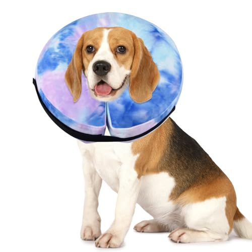 Image of Inflatable Dog Recovery Collar, Dog Cone Collar for After Surgery, Prevent Dogs from Biting & Scratching Wound E-Collars to Help with Healing Soft Pet Recovery Collar Does