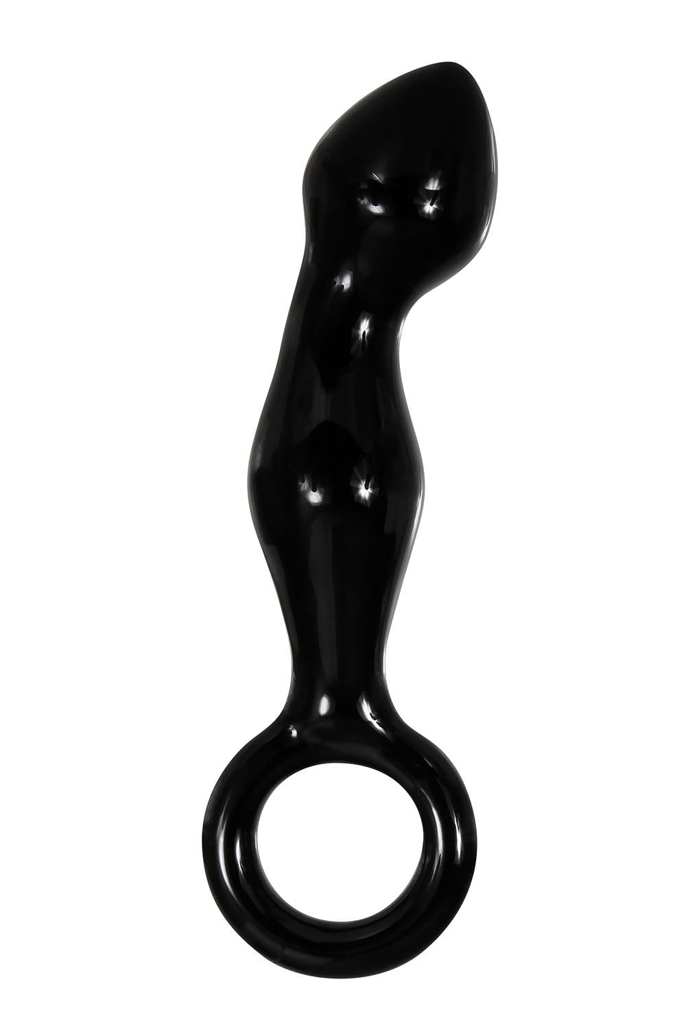 Adam & Eve Adam's Glass Prostate Massager Black 16.5 cm