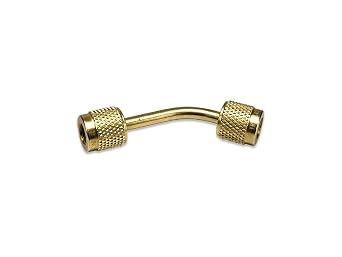Appion VFL45L - MegaSeal 4in 45o Vacuum-Rated Connector - 1/4 in to 1/4 in