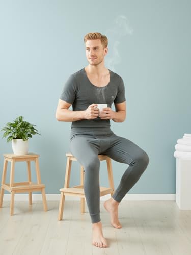 Image of ONN Men's Thermal Bottoms - Ultra Soft Warm Base Layer Leggings for Cold Weather, Winter Thermal Underwear Pants.