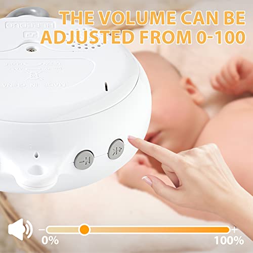 Avelin Baby Mobile Music Box, Crib Mobile Motor With 3 Modes (Turn Only,Turn & Music, Music Only)12 Long Lullabies, Volume Control, Auto-Off 30 Minutes, 3 Personalized Stickers, Rotating Music Box #TOP3