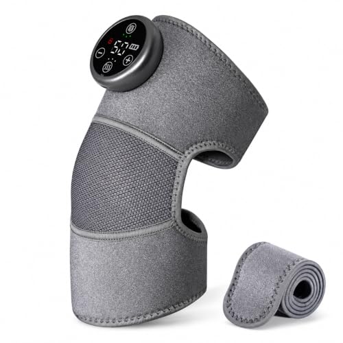 ARG HEALTH CARE Knee Massager for Joint Pain Relief with Heat, Warm Compress, Vibration Massage, Multiple Modes & Touch Panel Controller, Electric Knee Support for Men & Women