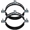 AKIHISA 5 Pack Split Ring Pipe Hanger Heavy Duty Adjustable Pipe Bracket Clamp Wall Mount Ceiling Mount Pipe Supports ID 4 1/3 Inch110mm
