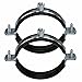 AKIHISA 10 PCS Split Ring Pipe Hanger Heavy Duty Adjustable Pipe Bracket Clamp Wall Ceiling Mount Pipe Support ID 2.5 Inch(63mm)