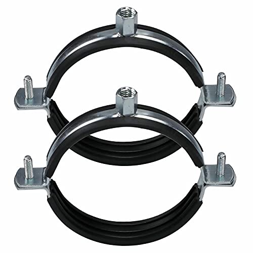 AKIHISA 5 PCS Split Ring Pipe Hanger Wall Ceiling Mount Pipe Supports Adjustable Pipe Bracket Clamp ID 4 Inch(100mm) by AKIHISA - Used condition - US$17.46