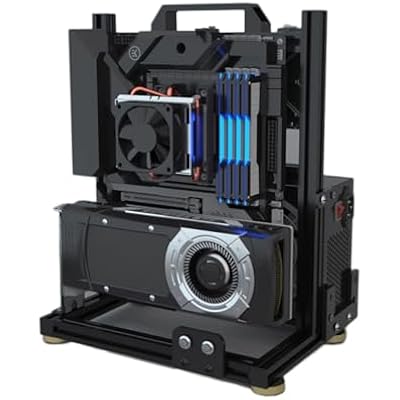 PC Test Bench Open Air Computer Case MATX Motherboard Chassis Aluminum Bracket DIY Bare Frame MATX Support 120 240 360 Liquid Cooling