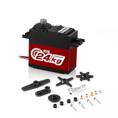 Servo sans noyau grand couple H008C 24 KG engrenages métalliques RC