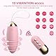 Qoosea Vibrator Liebeskugeln Bullet Vibratoren Sex, Wasserdicht G-Punkt Vibrationseier mit 10 Einstellbaren Vibrationsmodi Adult Sex Toys Vibro Ei, Erotik Sexspielzeug für Paare Frauen, Rosa