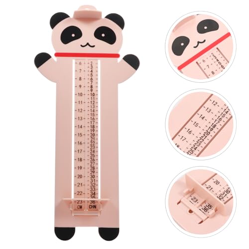 POPETPOP Règle et Dispositif Coulissant pour Mesurer les Pieds des Tout-petits en Pp Rose Calage Talon Haut pour Mesure Précise des Pieds des Bébés et Garçon et Filles – vue 5