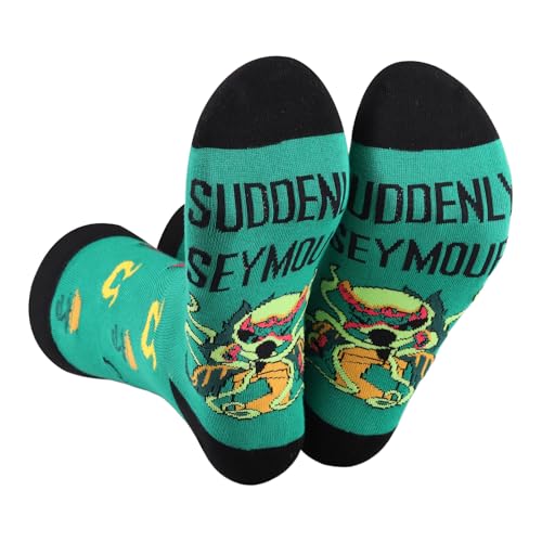 LEVLO Audrey II Musical Socks Suddenly & Audrey Fans Gift Audrey Quote Socks Audrey II Merchandise (Audrey II sock)