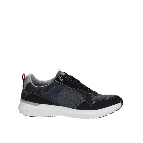 Baskets Homme Lumberjack chaussures légères en textile et cuir véritable - 4