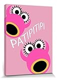 1art1 Spaß Poster Patipitipi Bilder Leinwand-Bild Auf 