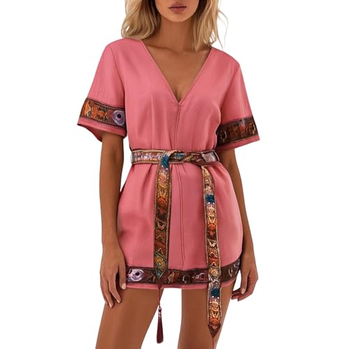 Robe de plage rayée sexy et décontractée pour un look bohème unique