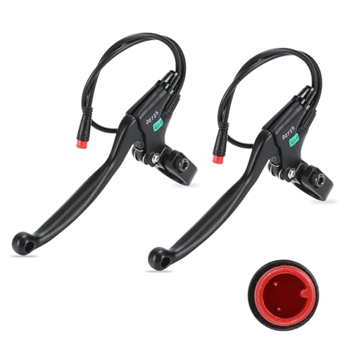 Powallon EBIKE Brake Levers 2 Pin - Mechanical Cable Brake Levers with Cut Off Function