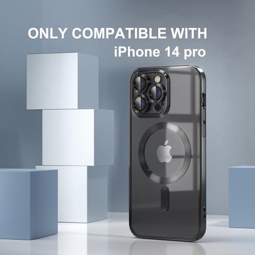 Image of Misea Magnetic for iPhone 14 Pro Case Compatible with MagSafe Black