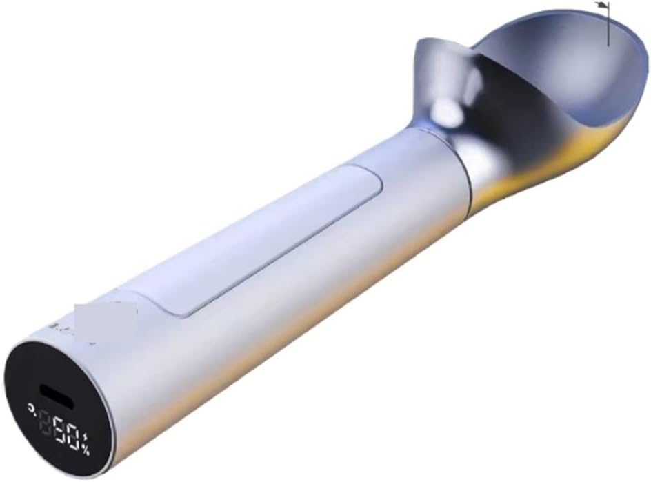 Ice Cream Scoop, Electric Heated Ice Cream Scoop Adjust Temperature Rapid Heating Preheat Yogurt Spoon Display Recharge Self Warming, for Gelato, Sorbet