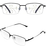 【Transparente Linse】 - Transparente Linsen lassen sich nicht leicht zerkratzen. Tempel mit fester und flexibler, leichter, ausgezeichneter, robuster und nicht leicht zu zerkratzender Lesebrille.