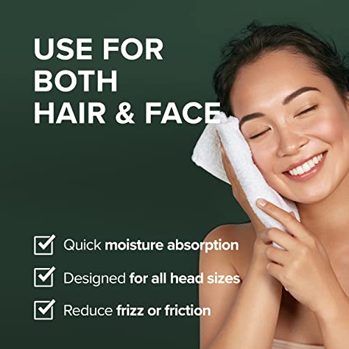 Grunplus 100% Pure Cotton Hair Towel |Hair Wrap Towel | Hair Towel | Hair Drying Towel | Hands-Free Dryer | Fast Drying Hair Wrap | Cotton Hair Towel | 8.7 X 24 In, 0.19 Lb #TOP4