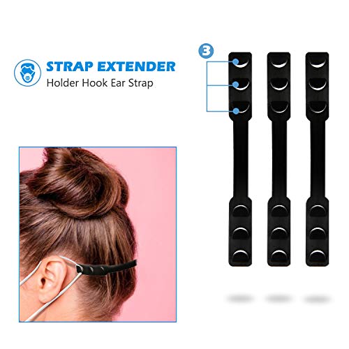 50 packs adjustable mask strap saver extenders mask strap extender holdercomfortable mask extension hook band clipmask extendersmask strap savers for avoiding ear paining
