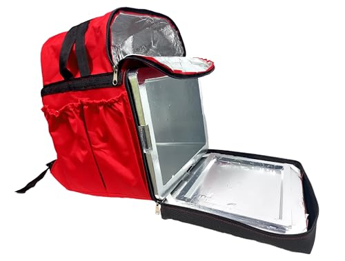 Bag Brasil Mochilas - Mochila de Entrega Térmica Reforçada com Isopor Laminado - Vermelha - 45 Litro