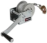 Einhell TC-WI 500 Manual Cable Winch (Maximum Load 500 kg, 10 m Wire Cable, Lock, Non-Slip Grip Including Safety Hook and Safety Tab)