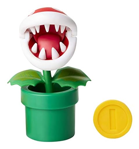 Jakks Pacific Nintendo - Figura Planta piraña con Caja interrogante. | Ya disponible en tu tienda friki favorita! En mundofriki.es!