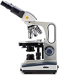 SWIFT Microscope SW350B 40X-2500X,Binocular Compound Microscope with Double Layer Mechanical Stage + Blank Slides, Cover Slips, Research-Grade for Students and Adults