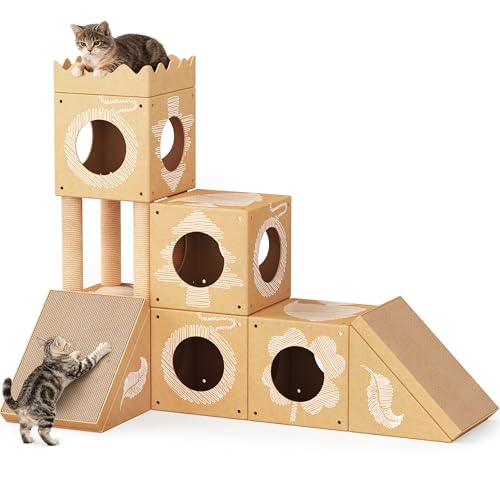 PalNests Cardboard Cat House & Tree, Multi-Level, Recyclable