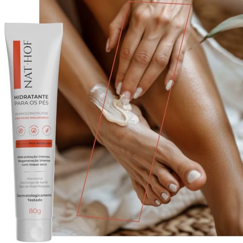Hidratante Dermoconstrutor para os Pés NAT HOF, 80g