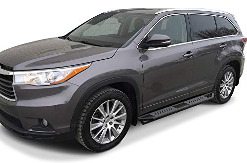 HD Ridez Hybrid Rocker Steps Stainless Steel Armor Compatible with Toyota Highlander 2014-2019 (Nerf Bar Side Steps Side Bars)
