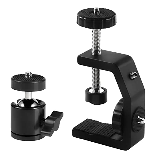 Sequpr Kamera Klemmstativ mit Kugelkopf Super Clamp C Klemme Klemmhalterung für Kamera Monitor...