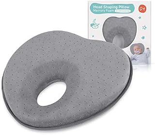 Baby Pillow for Newborn Infant(0-12months),Flat Head Prevention 3D Memory Foam Can Support Head