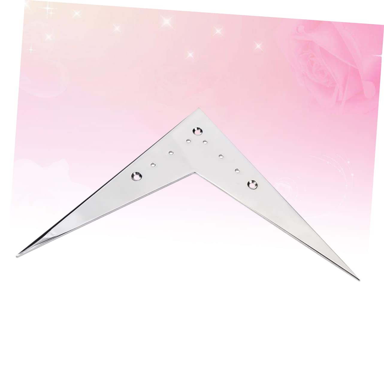 Parliky Guitar Bridge Tailpiece for String Electric Guitar Chrome Finish Durable Replacement Part for V Guitar Compatible with Various Models