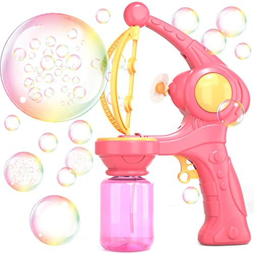 Bennol Bubble Machine Gun For Girls Kids, Automatic Bubble Gun Blower Maker Bubbles In Bubble Machine Gun For Toddlers Girls, Christmas Indoor Outdoor Party Gift Toy For 3 4 5 6 Years Old Pink #TOP20