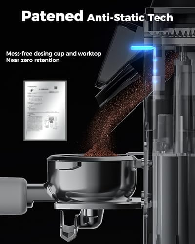 Tuni G1 Conical Burr Coffee Grinder, 48 Grind Settings, Ivory — view 4