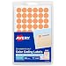 Avery Removable Color Coding Labels, 0.5 Inch, Round, Neon Orange, Pack of 840 (5062)