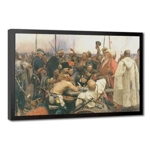 Impression sur toile Cosaques Zaporogues peinture murale haute définition 40x61 cm