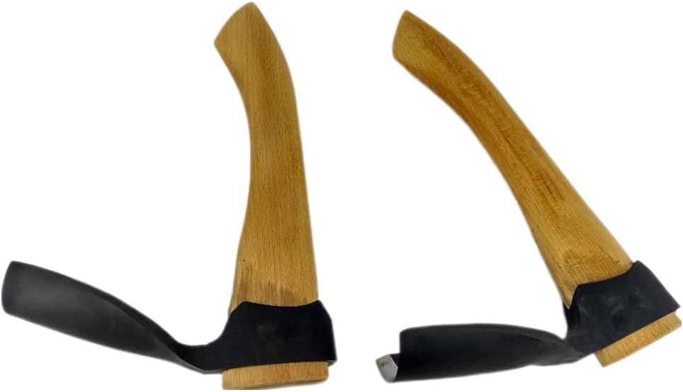set of 2 woodcarving adzes small and big curved inside bevels