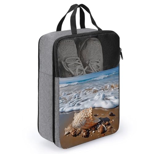 Sac à chaussures pour optimiser le rangement suspendu et protéger la serviette de bain