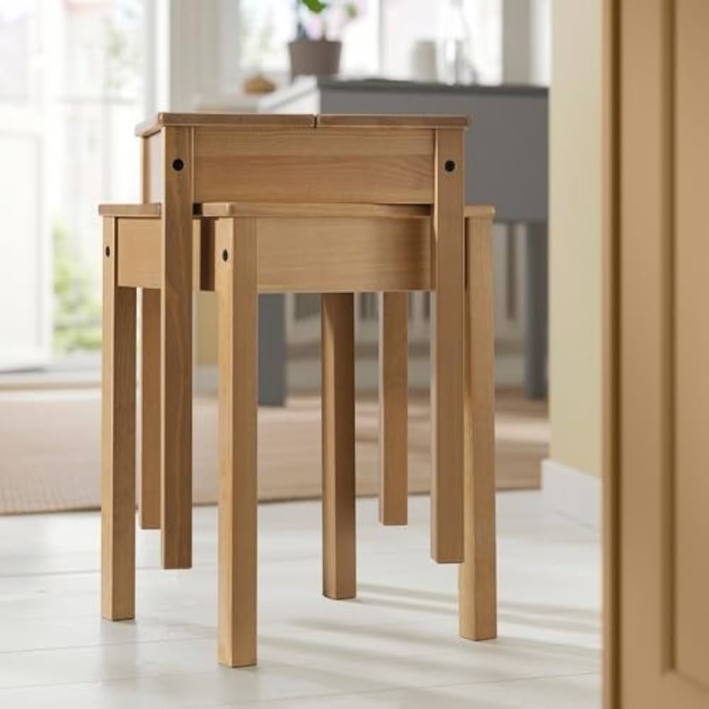 廃盤　希少モデル　IKEA AGNE スツール　椅子　パイン無垢材 イケア AGNE アンティーク スツール カウンターチェア パイン