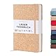 Beechmore Books Notizbuch liniert - A5, Kork-Design I Premium Hardcover Journal Buch aus veganem Leder, 120gsm creme Papier, inkl Geschenkbox, für Schriftsteller, Journalisten, Meetings & Studenten