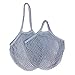 20 couleurs sacs réutilisables sac en filet portable stockage de fruits et légumes - sac en maille pliable en coton pour -S-10x35x38cm, gris 05