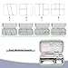 MOSISO Electronic Organizer Travel Case Compatible with MacBook Power Adapter, Compatible with Magic Mouse & Pencil, SD Card, USB Flash Disk with 4 Modular Insert & 2 Cable Tie & Snap Hook, Green
