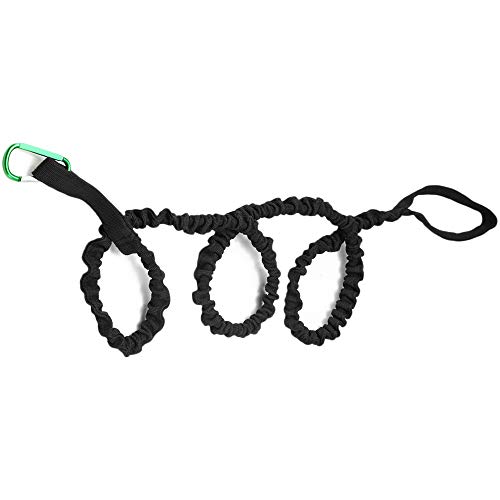 KKmoon Trela ​​de remo com presilha de mosquetão Suporte de haste de corda de segurança de remo para