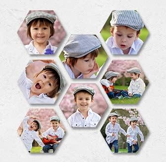 Vista 6 de CanvasChamp Impresiones fotográficas hexagonales, arte de pared hexagonal, decora tu pared con impresiones hexagonales, lienzo enmarcado